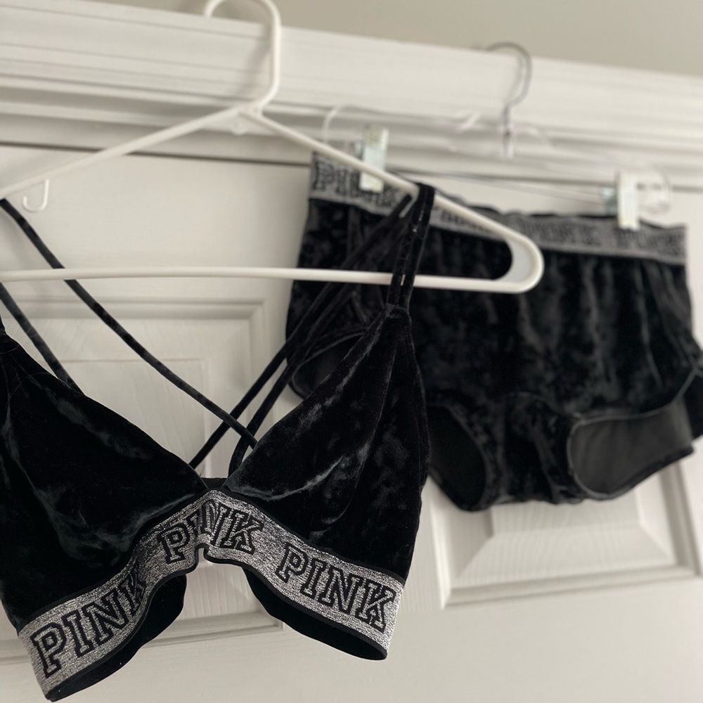 VS Pink: Velvet Bralette & Boyshort Bundle